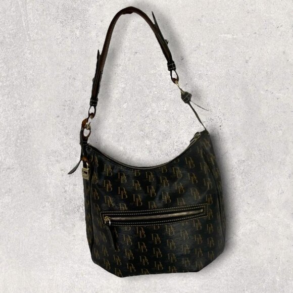Dooney Bourke 1975 Signature East West Collins Handbag Purse Brown Leather Bag - Picture 3 of 14